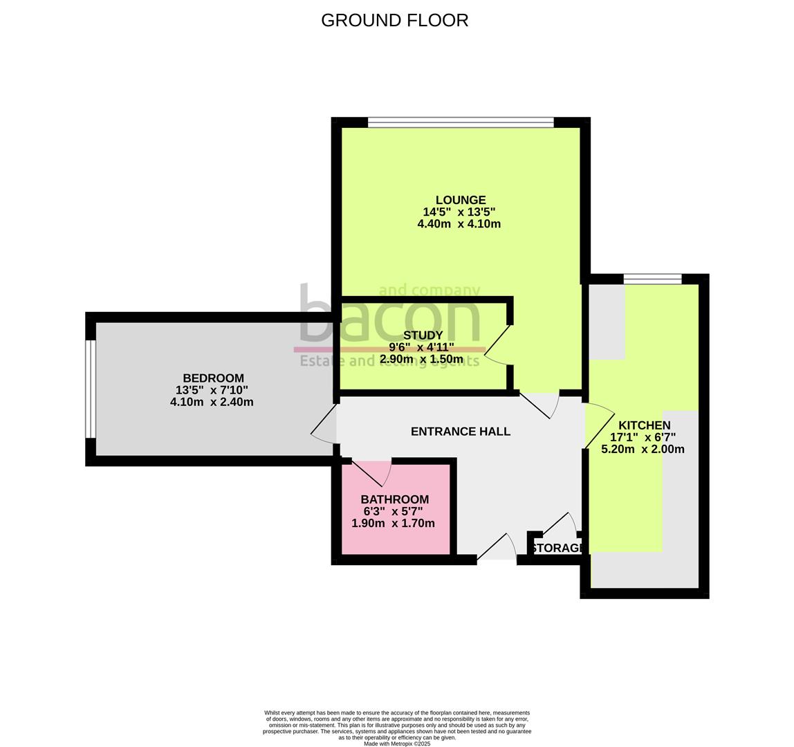Floor Plan | Flat - Purpose Built | Broadwater Boulevard, Worthing, BN14 | Let Agreed